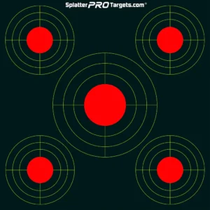 12×12 Multi Bullsey Splatter Target-10pk